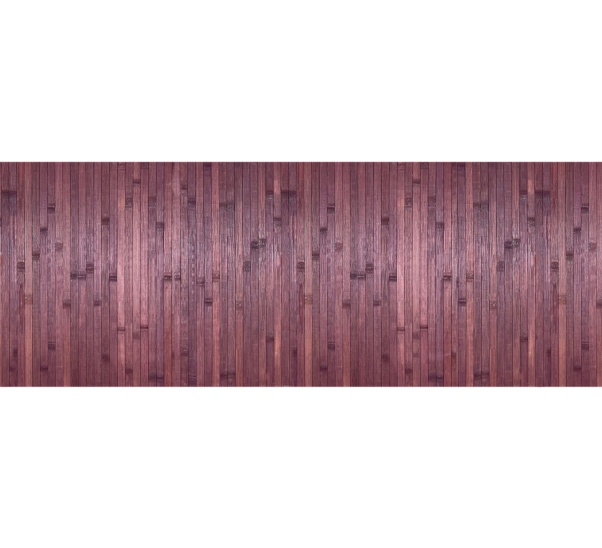 Tappeto Passatoia In Vero Bamboo Tappeto Cucina Ingresso In Legno Antiscivolo Aderente Lavabile E Antimacchia Tagliabile  - Viola - 50x150 cm