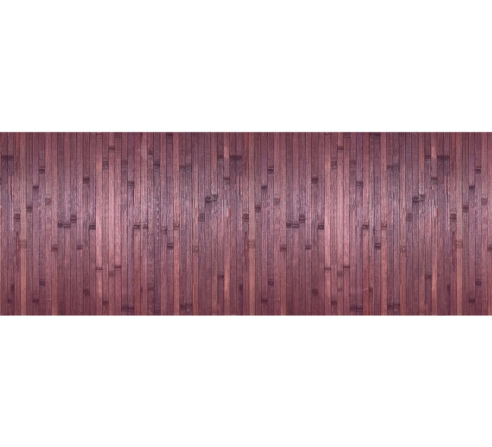 Tappeto Passatoia In Vero Bamboo Tappeto Cucina Ingresso In Legno Antiscivolo Aderente Lavabile E Antimacchia Tagliabile  - Viola - 50x300 cm