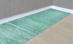 Tappeto Passatoia In Vero Bamboo Tappeto Cucina Ingresso In Legno Antiscivolo Aderente Lavabile E Antimacchia Tagliabile  - Anice - 50x350 cm