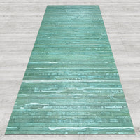 Tappeto Passatoia In Vero Bamboo Tappeto Cucina Ingresso In Legno Antiscivolo Aderente Lavabile E Antimacchia Tagliabile  - Anice - 50x350 cm