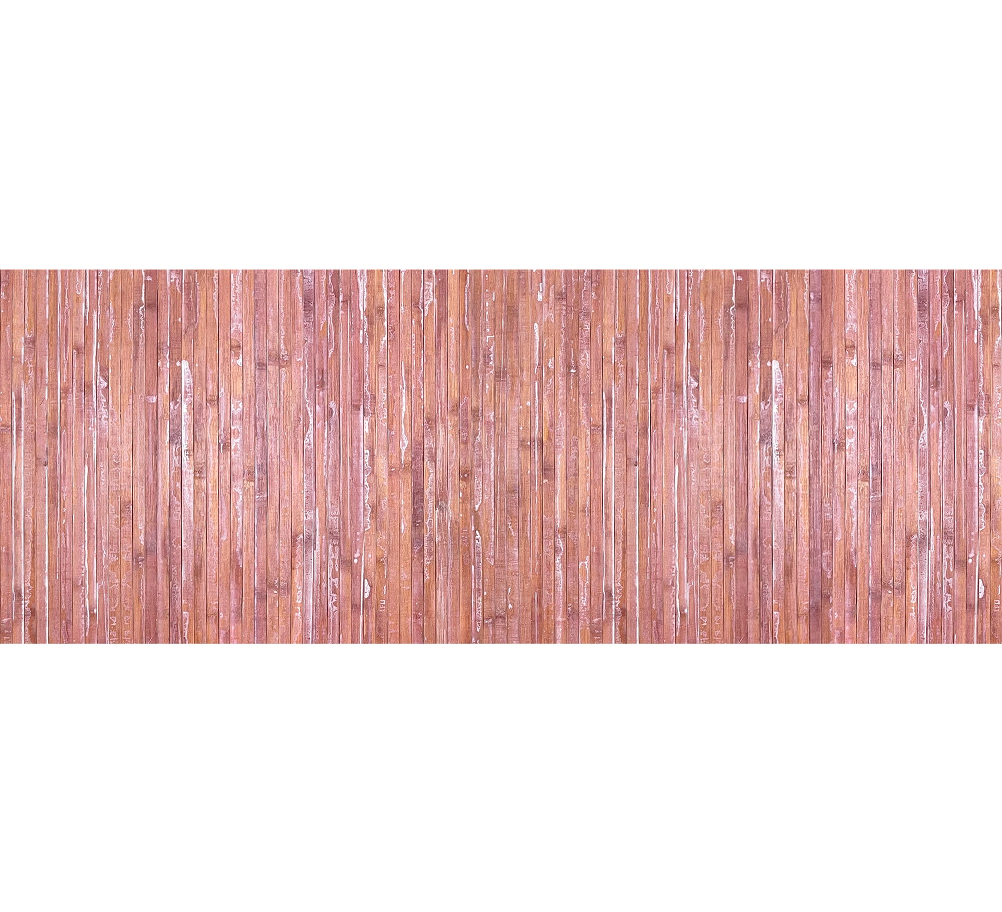 Tappeto Passatoia In Vero Bamboo Tappeto Cucina Ingresso In Legno Antiscivolo Aderente Lavabile E Antimacchia Tagliabile  - Marsala - 50x350 cm