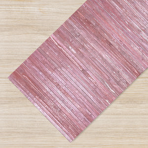 Tappeto Passatoia In Vero Bamboo Tappeto Cucina Ingresso In Legno Antiscivolo Aderente Lavabile E Antimacchia Tagliabile  - Mirtillo - 50x300 cm