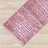 Tappeto Passatoia In Vero Bamboo Tappeto Cucina Ingresso In Legno Antiscivolo Aderente Lavabile E Antimacchia Tagliabile  - Mirtillo - 50x350 cm