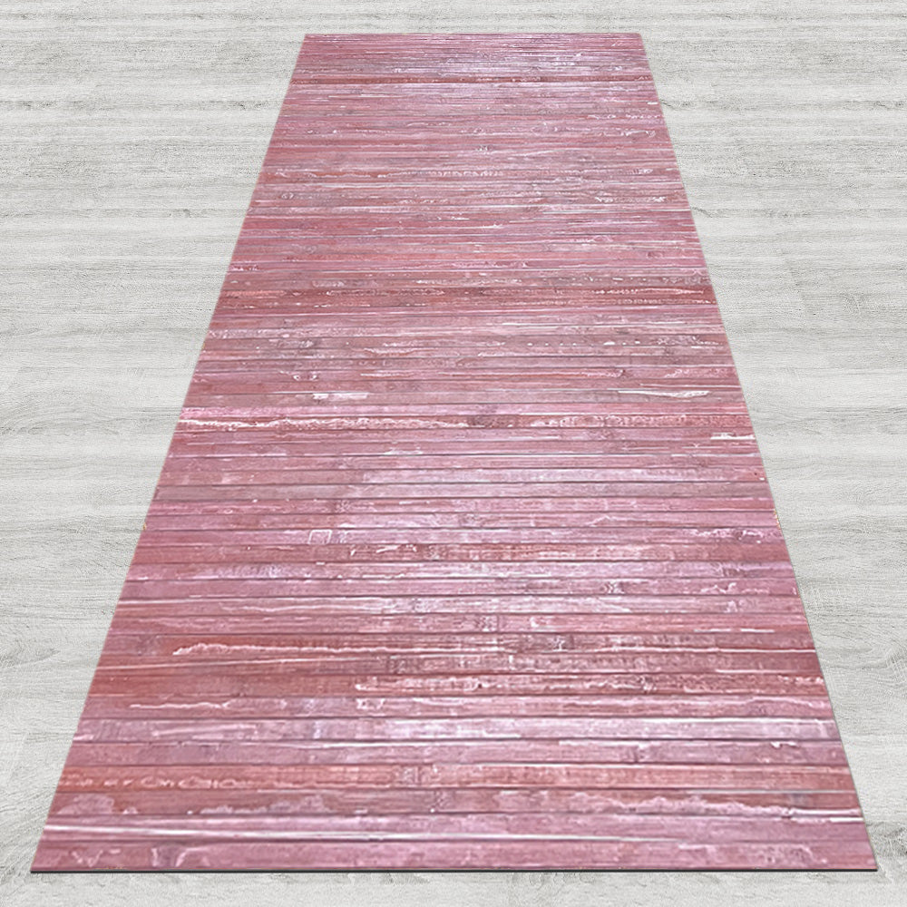 Tappeto Passatoia In Vero Bamboo Tappeto Cucina Ingresso In Legno Antiscivolo Aderente Lavabile E Antimacchia Tagliabile  - Mirtillo - 50x350 cm