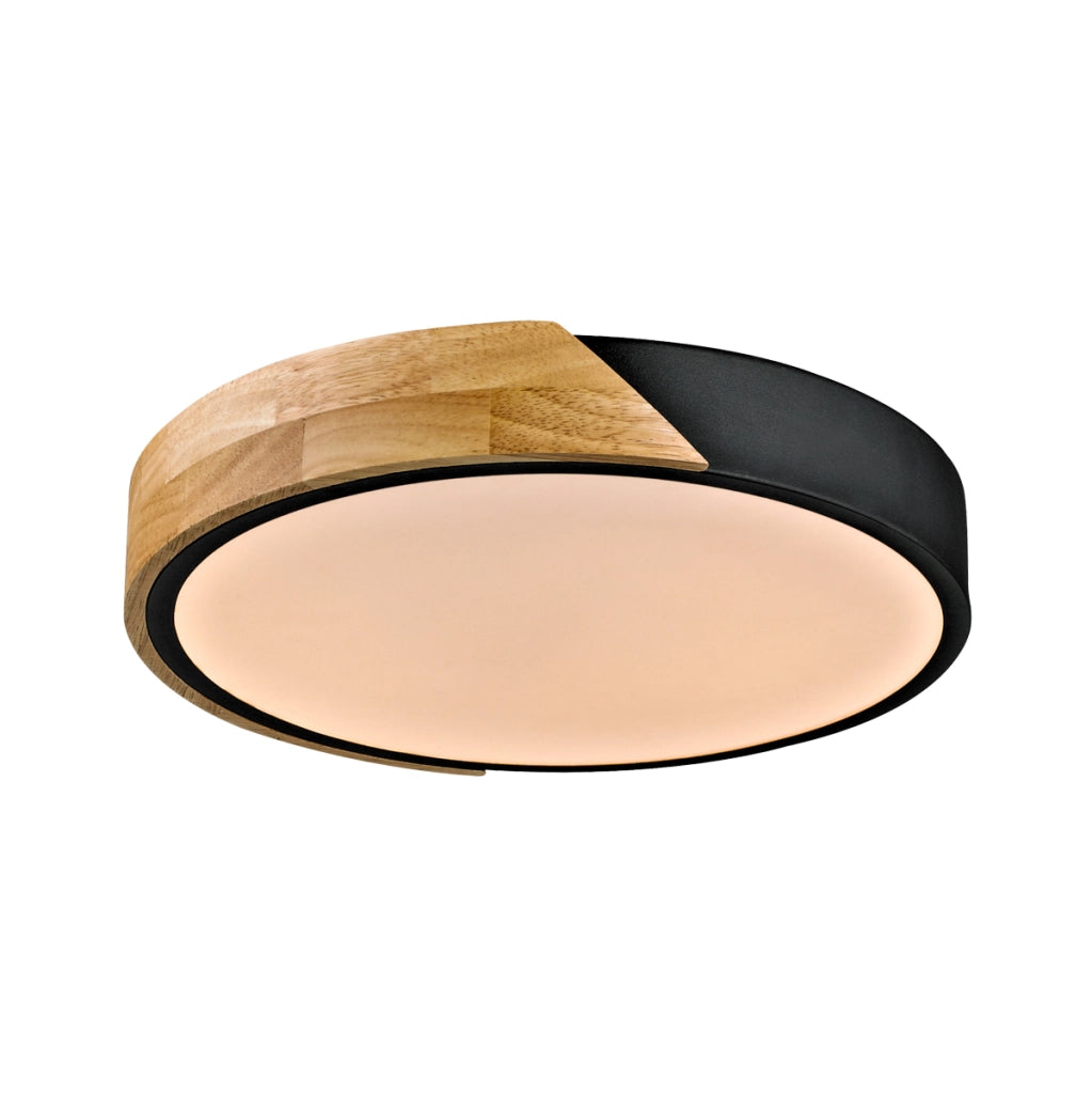 Plafoniera tonda Italux Nastro 32cm legno LED 24W 3000K