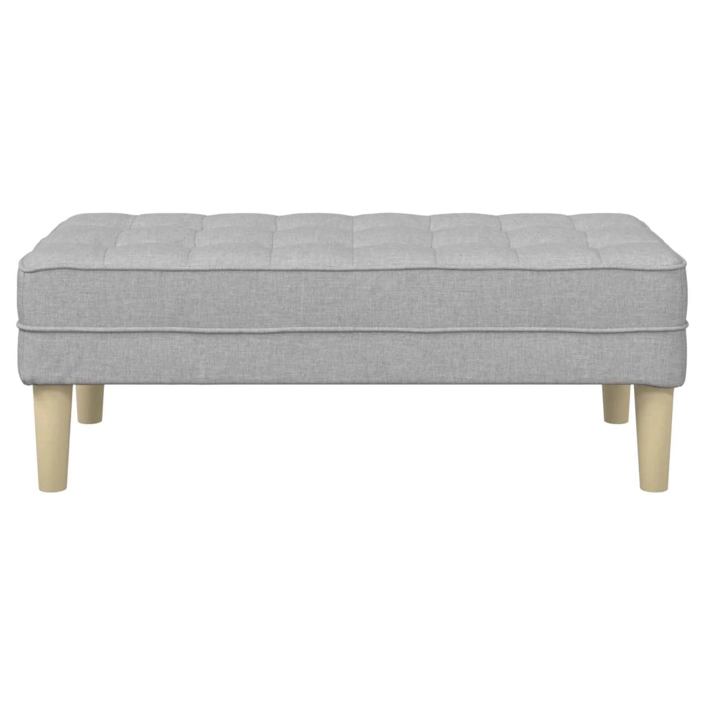 panchina con cuscino Grigio Nuvola 113 x 57 x 39 cm Tessuto 42001944