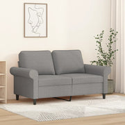 Divano a 2 Posti Grigio Chiaro 120 cm in Tessuto 349185