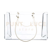SHOPPER GRANDE CHARLOTTE IN CRISTALLO ACRILICO TRASPARENTE