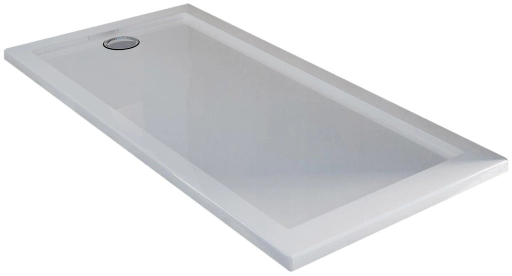 Piatto Doccia 80x90 cm in Acrilico Fosterberg Floret 2 Bianco Lucido