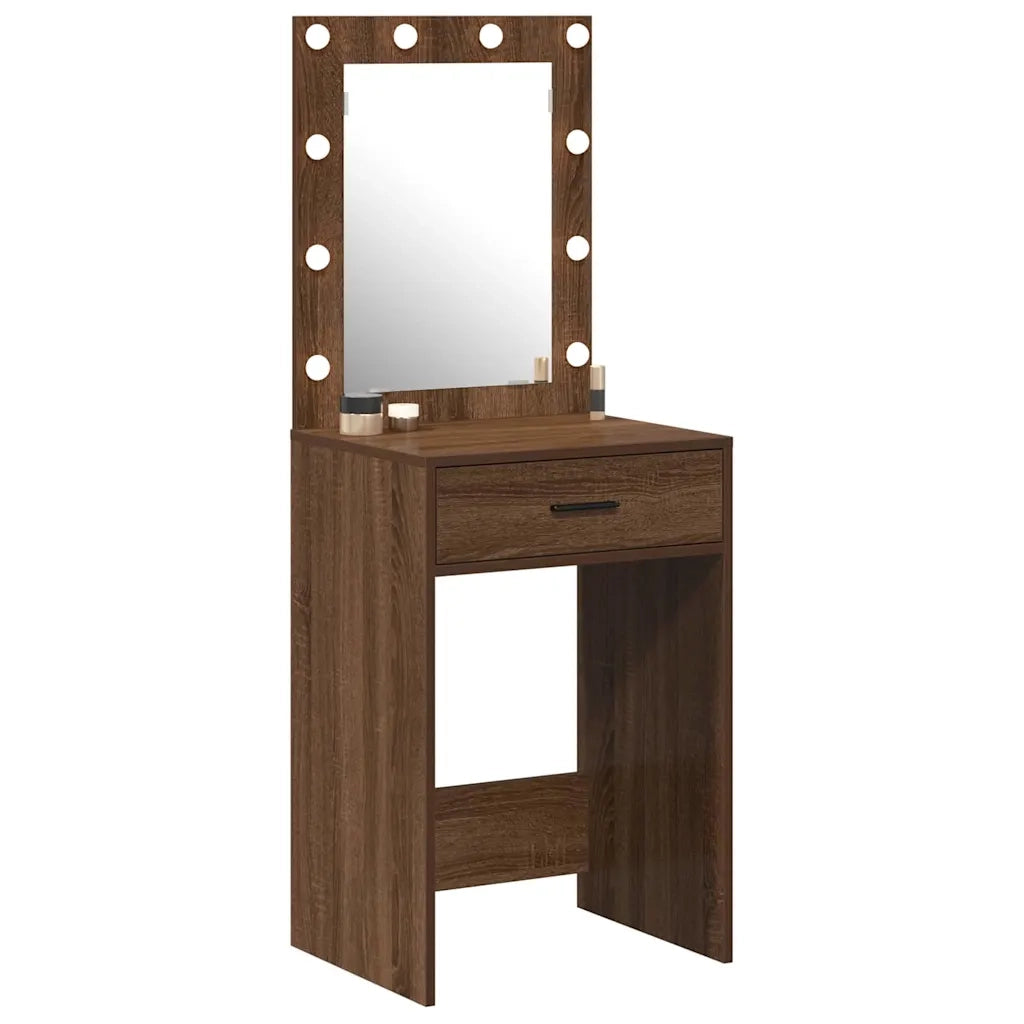 Tavolo da Trucco con cassetto Rovere Marrone 50 x 41 x 135 cm 865043