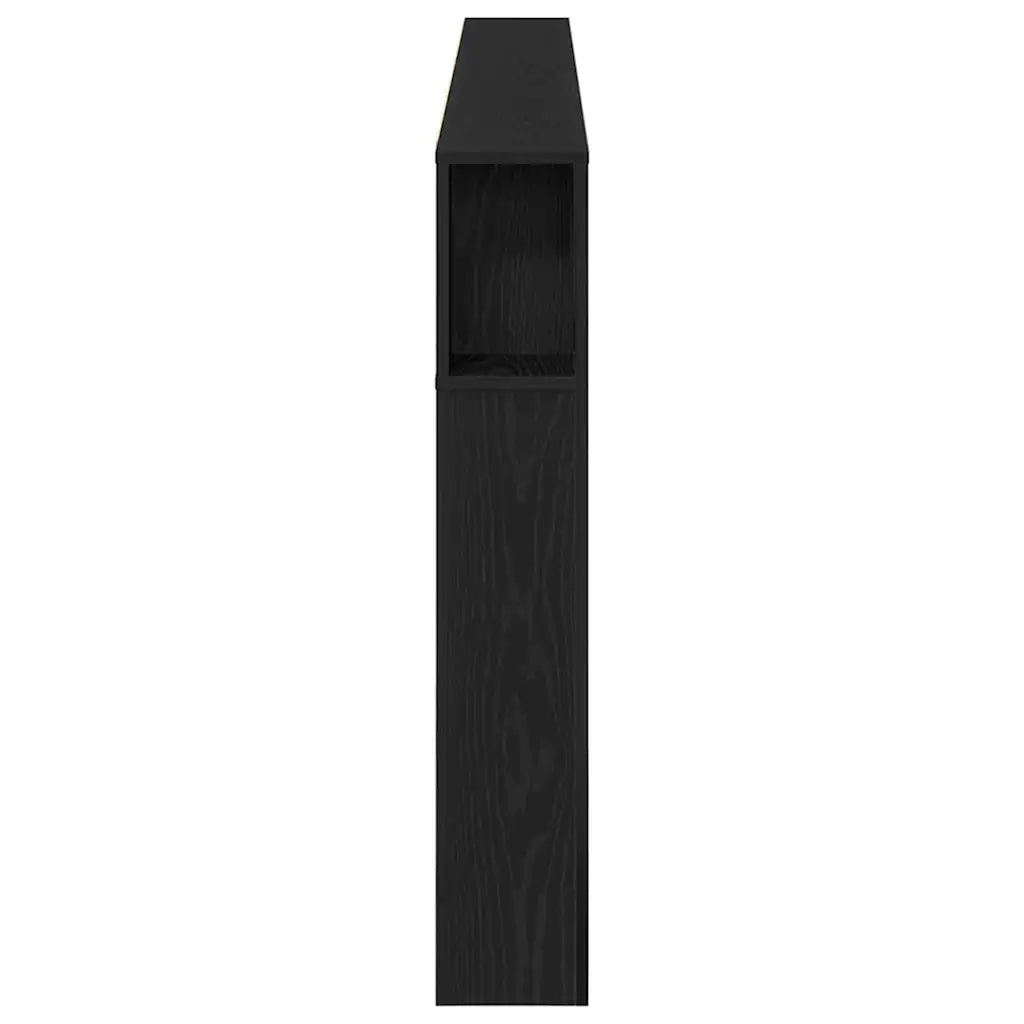 Testata del letto Rovere Nero 220 x 18,5 x 102,5 cm 862092