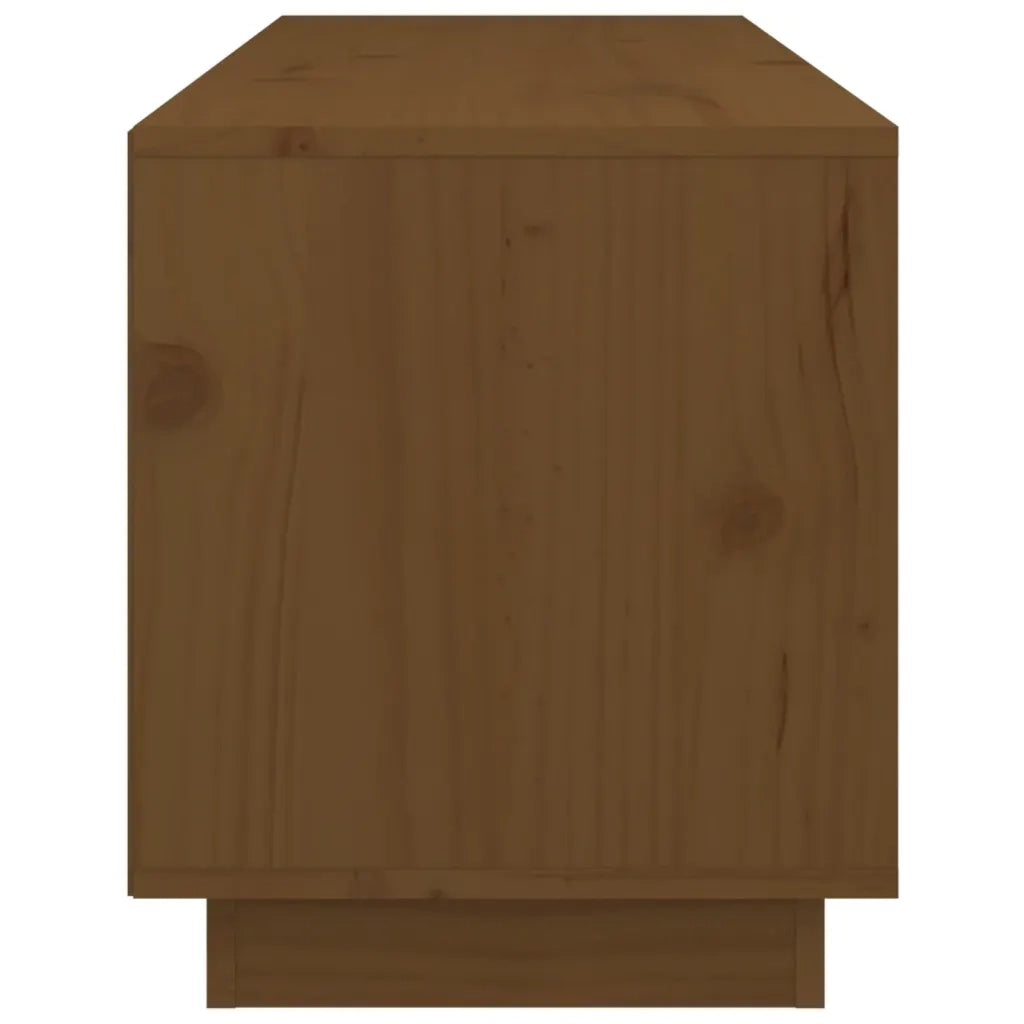 Mobile Porta TV-Mobile per TV-Credenza TV ambra 105x34x40 cm in Legno Massello di Pino