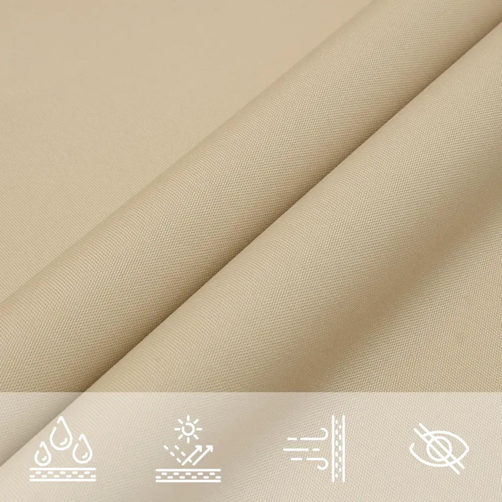 Parasole a Vela Oxford Rettangolare 6x7 m Beige