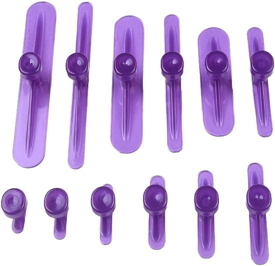 Strumenti per rimozione di anfratti 12 pezzi - Kit di rimozione di anfratti per auto - Rimozione di anfratti pesanti - Adatto per lavorazione di metalli - Varie tipologie di attrezzi per rimozione di anfratti