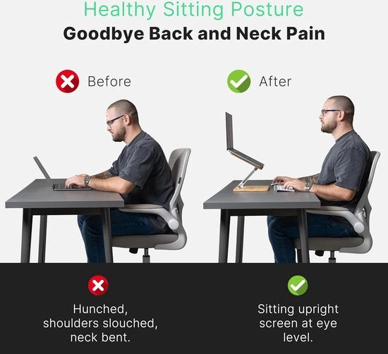 Supporto per laptop, Antislip - Sostegno per laptop, Elevatore ergonomico per laptop Kit hobby