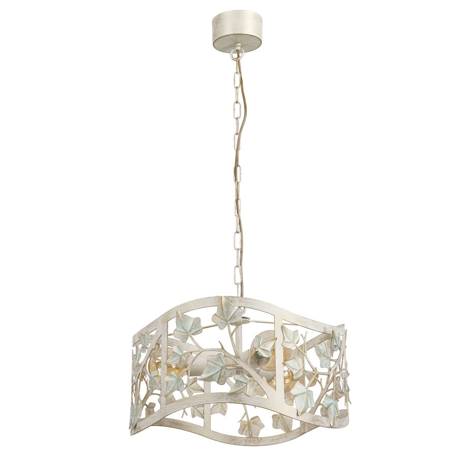 Lampadario 3xE27 argento metallo Provence Luminex