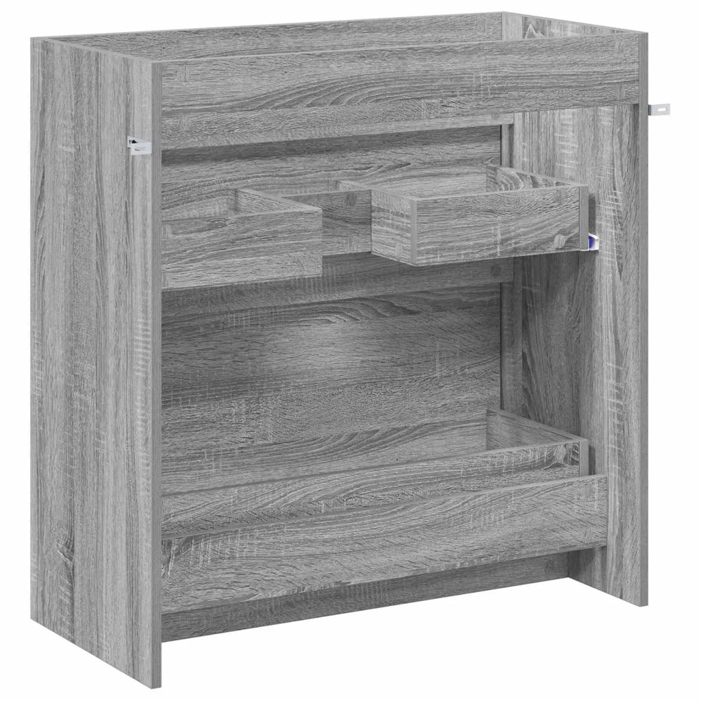 Mobiletto da Bagno Sotto Lavabo Sonoma grigio 890741