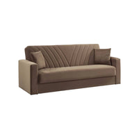 Adda, Divano Letto 3 Posti Contenitore, 81x214 cm Nero