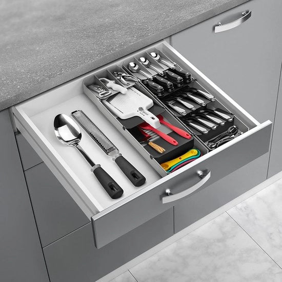 Sistema di conservazione di posate 40-49 cm grigio-nero - Miglior soluzione di organizzazione della cucina