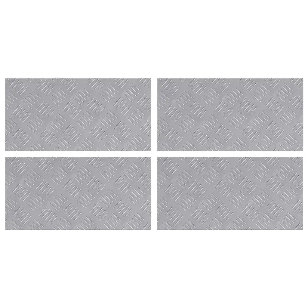 Gradini per Scale 4 pcs Argento 50 x 25 cm Alluminio 4104274