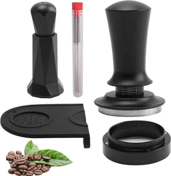 Set di sabotaggio per caffè 53mm - Incluso Wdt Tool, Doseeratore e Mat di sabotaggio - Per baristi, uso domestico e caffetterie