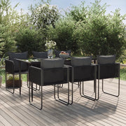 Set da Pranzo da Giardino 7 pz Nero  cod mxl 50434