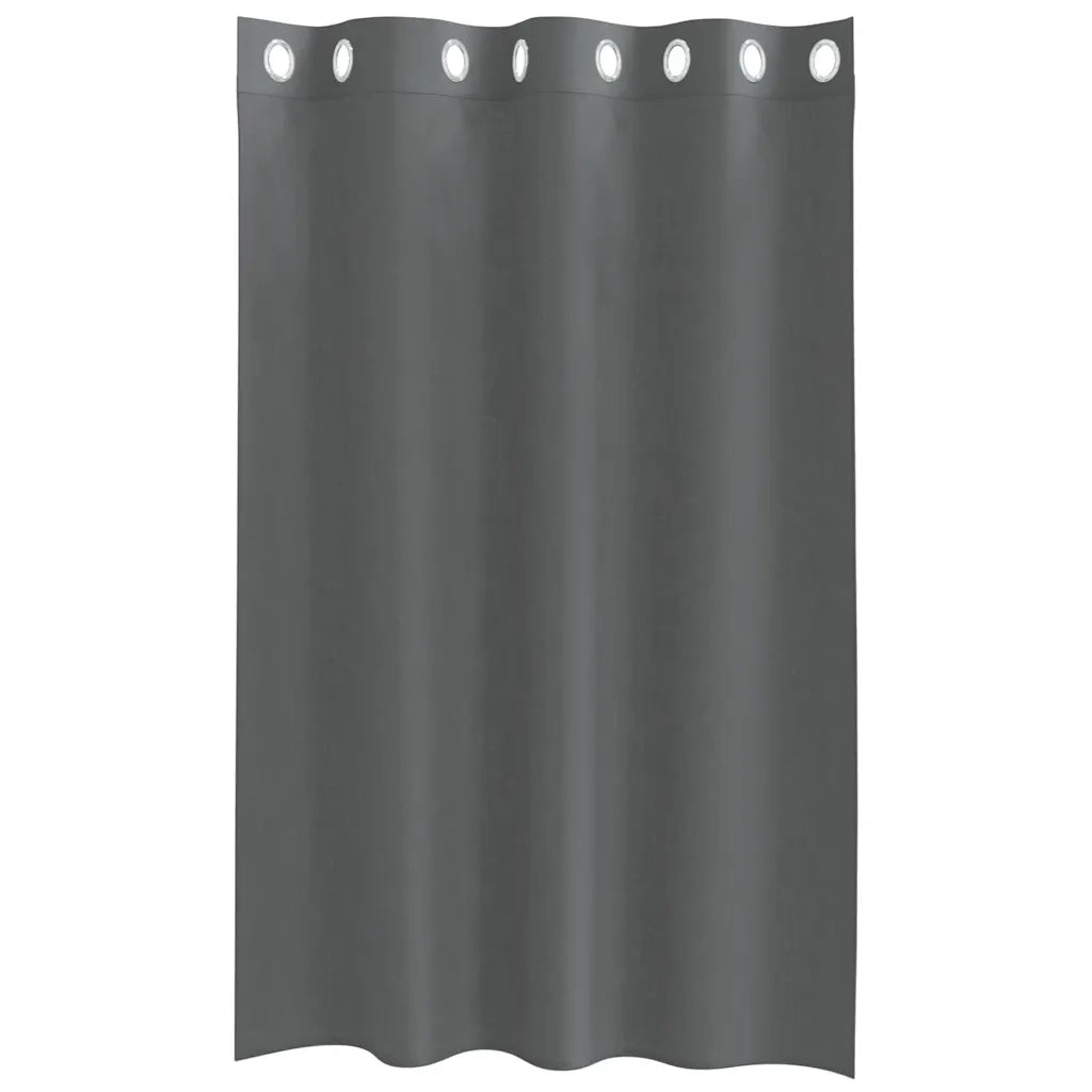 Tende in Voile con Occhielli 2 pz Grigio Scuro 140x175 cm 4102078