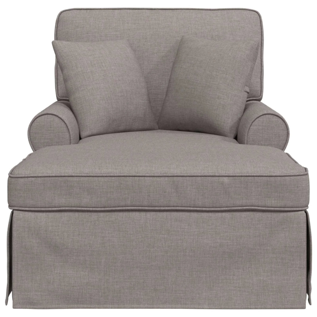 Chaise Longe con Gonna con cuscino 3 pz Talpa Tessuto CFW5473943