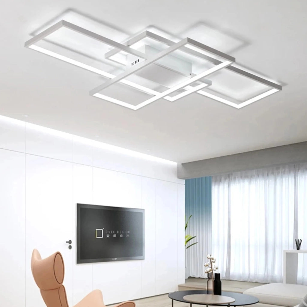 Plafoniera Moderna A Led + Telecomando App660 Bianco
