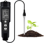 Misuratore di pH portatile per giardinaggio - 150 mm - Tester di contenuto salino EC - Adatto per piante