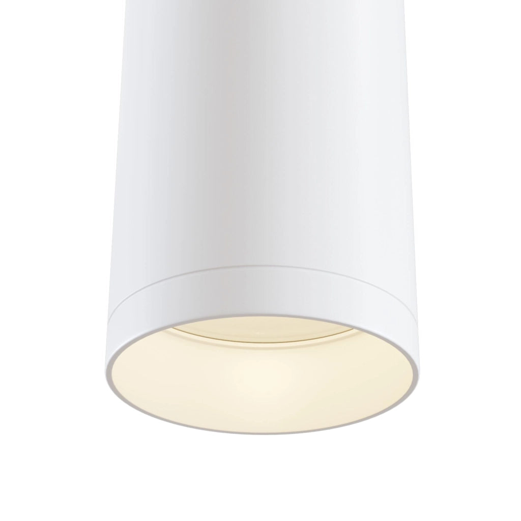 Faretto a Sospensione per Sistema Illuminazione Binario 50W GU10 in Alluminio  Bianco