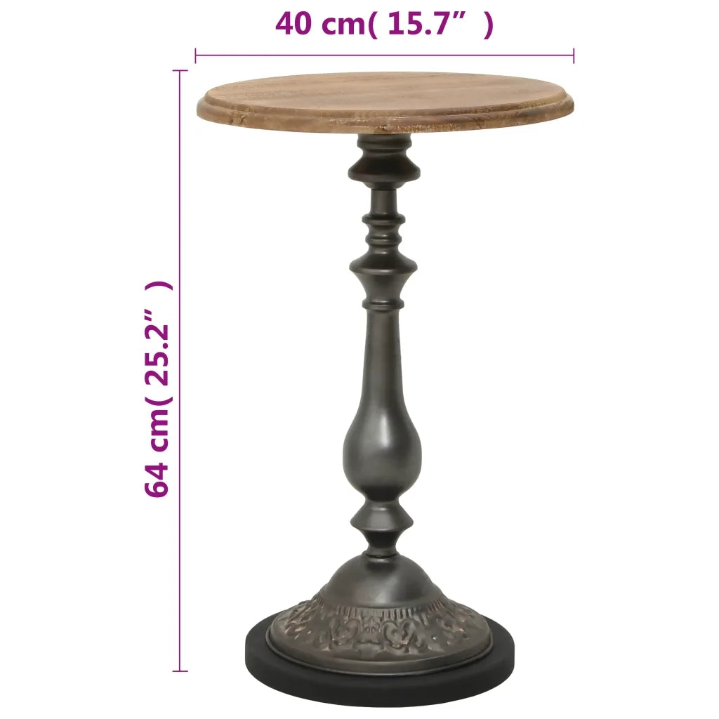 Tavolino da Salotto in Massello di Abete 40x64cm Marrone 246125