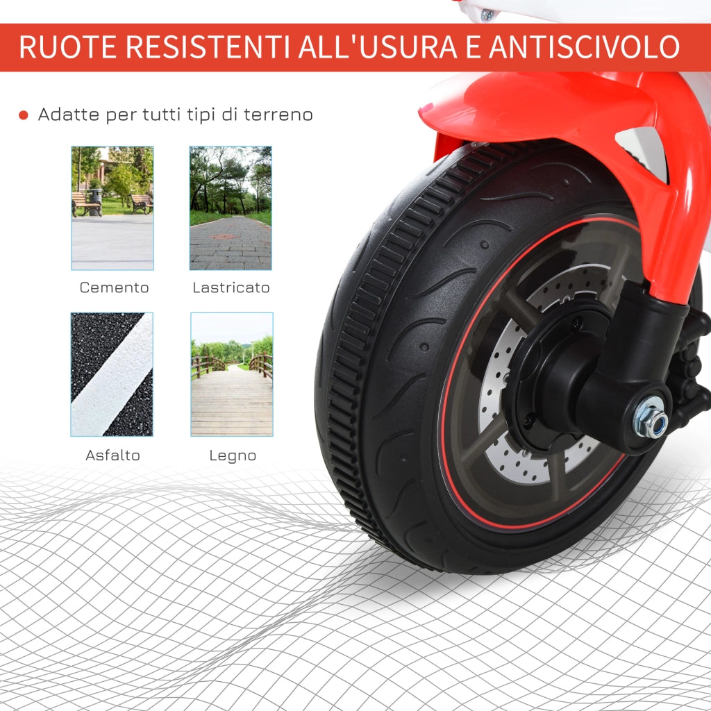 Moto Giocattolo Bambini 18-36 Mesi ¨C zephmum ¨C Bianco Rosso PP Metallo