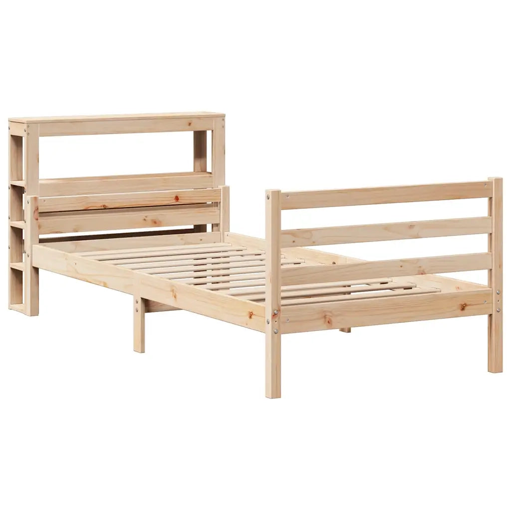 vidaXL Giroletto con Testiera 90x200 cm in Legno Massello di Pino