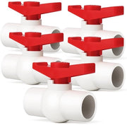 Valvola di scarico 20MM PVC - 2pz - Valvola di regolazione - Scarico acqua - Sistema di irrigazione - Resistente allo shock - Facile da utilizzare - Valvola di sfogo a sfere