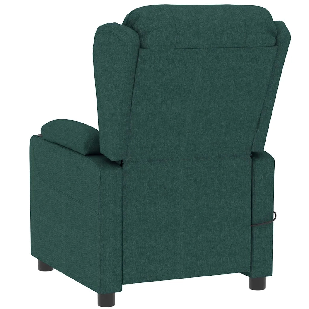 Divano Sedia-Poltrona Massaggiante Verde Scuro in Tessuto 284383