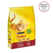 Purina friskies con coniglio manzo e verdure per gatto adulto multipack da 6 confezioni da 4 kg ciascuna