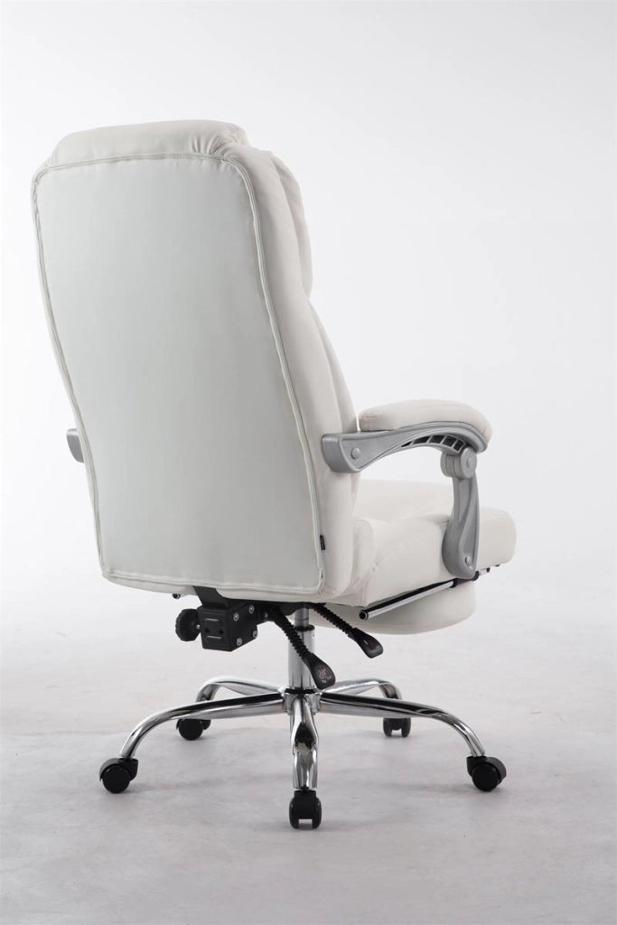 Sedia da ufficio Pacific in similpelle bianco