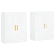 Armadietto a Muro | Mobili a Parete 2 pz Bianchi 69,5x34x90 cm