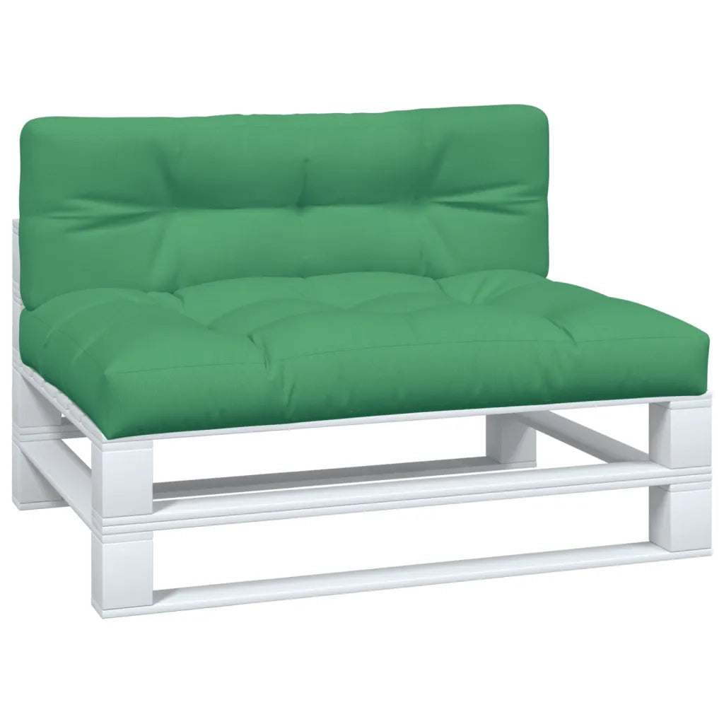 Cuscini per Pallet 2 pz Verdi in Tessuto 360738