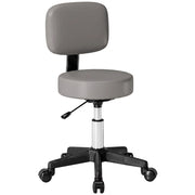 Sgabello da lavoro ergonomico con rotelle ¨C Xylo ¨C grigio regolabile