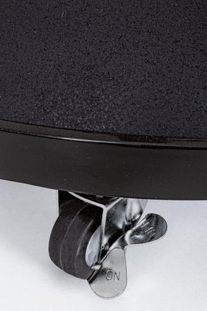 Base per Ombrellone da Giardino con Ruote Ø58x18/50h cm 50Kg in Cemento Barry Nero