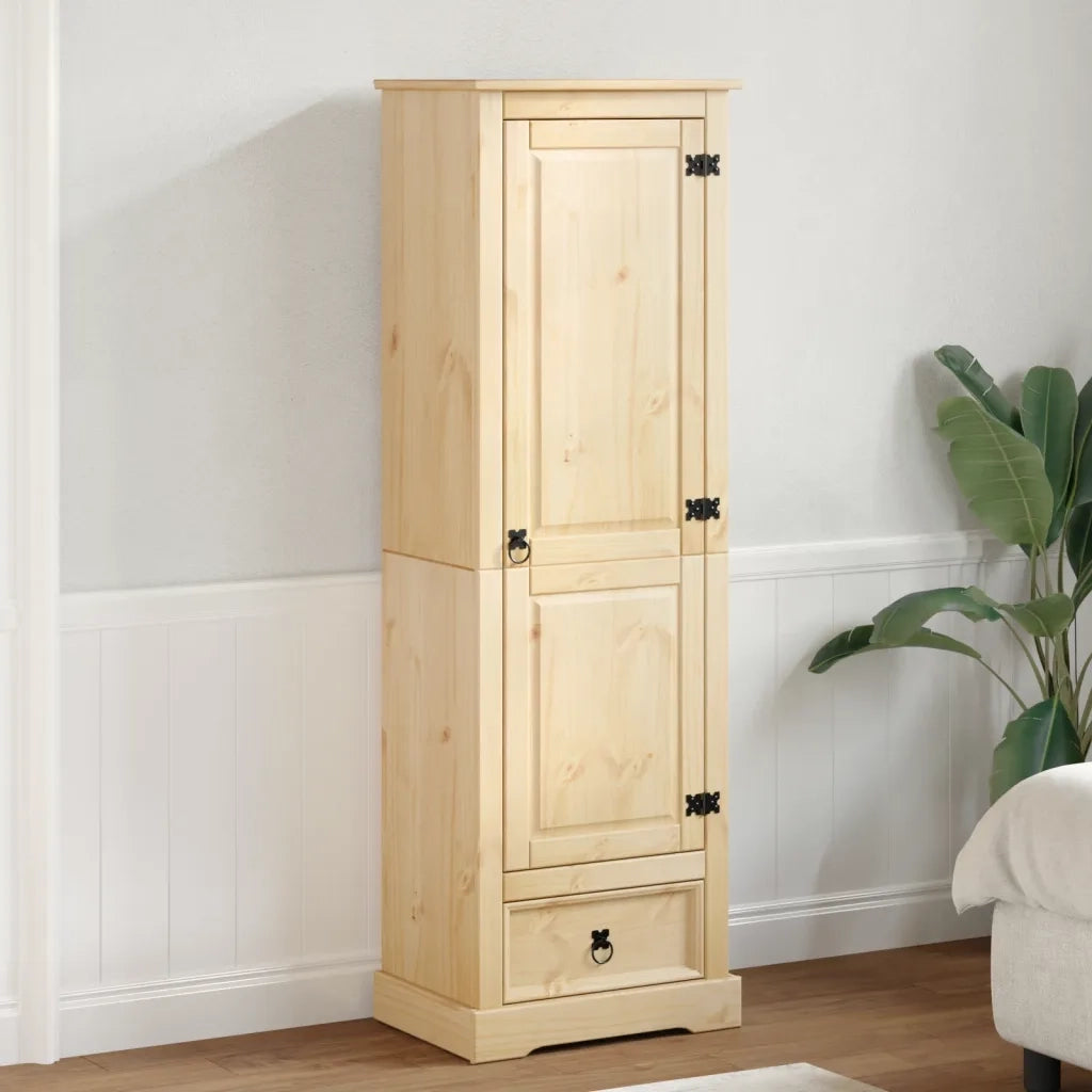 Armadio Corona 55x38x170 cm in Legno Massello di Pino CFW8672012