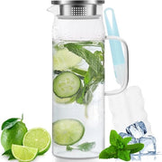 Acquario da acqua con coperchio - 1,5 litri - trasparente - argento