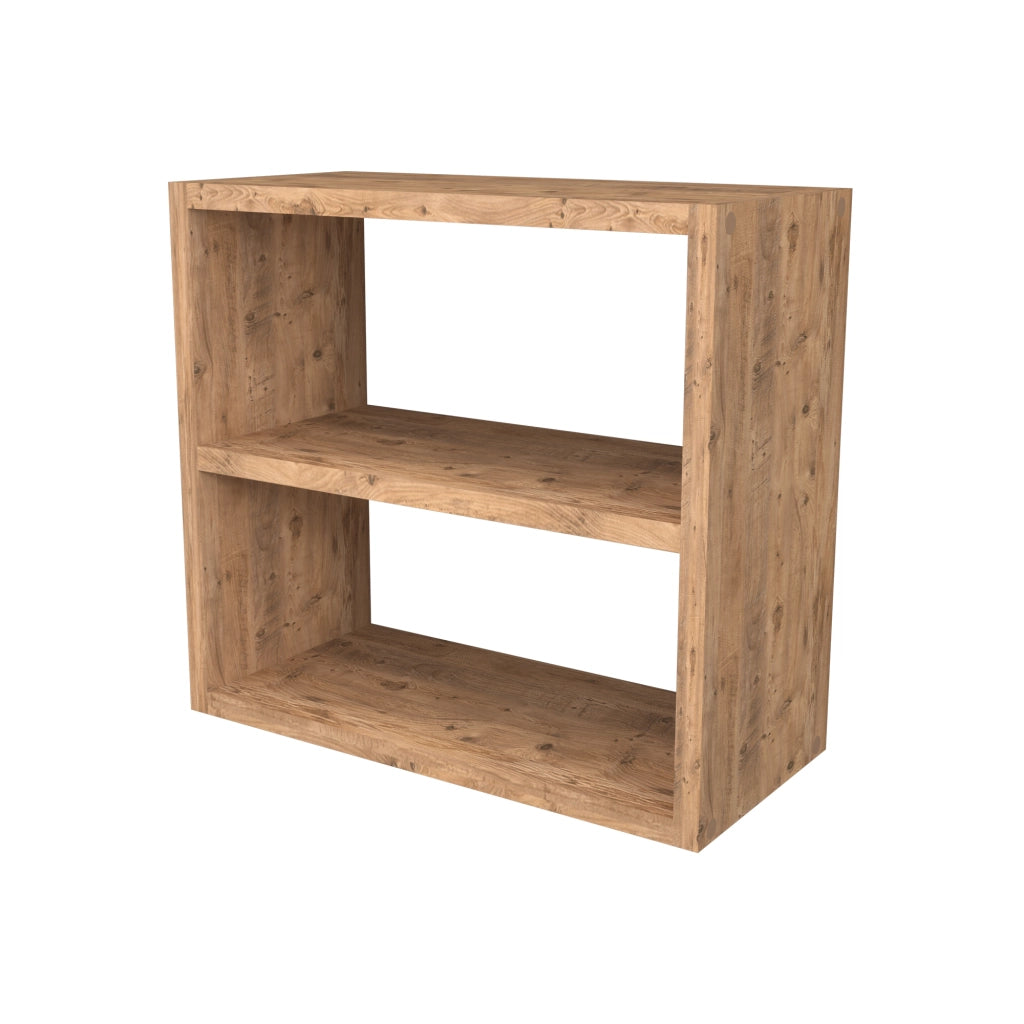 Scaffale Autoportante 'Hjo' Portaspezie a 2 Ripiani Organizzatore per Cucina, Bagno - Effetto Rovere [en.casa]