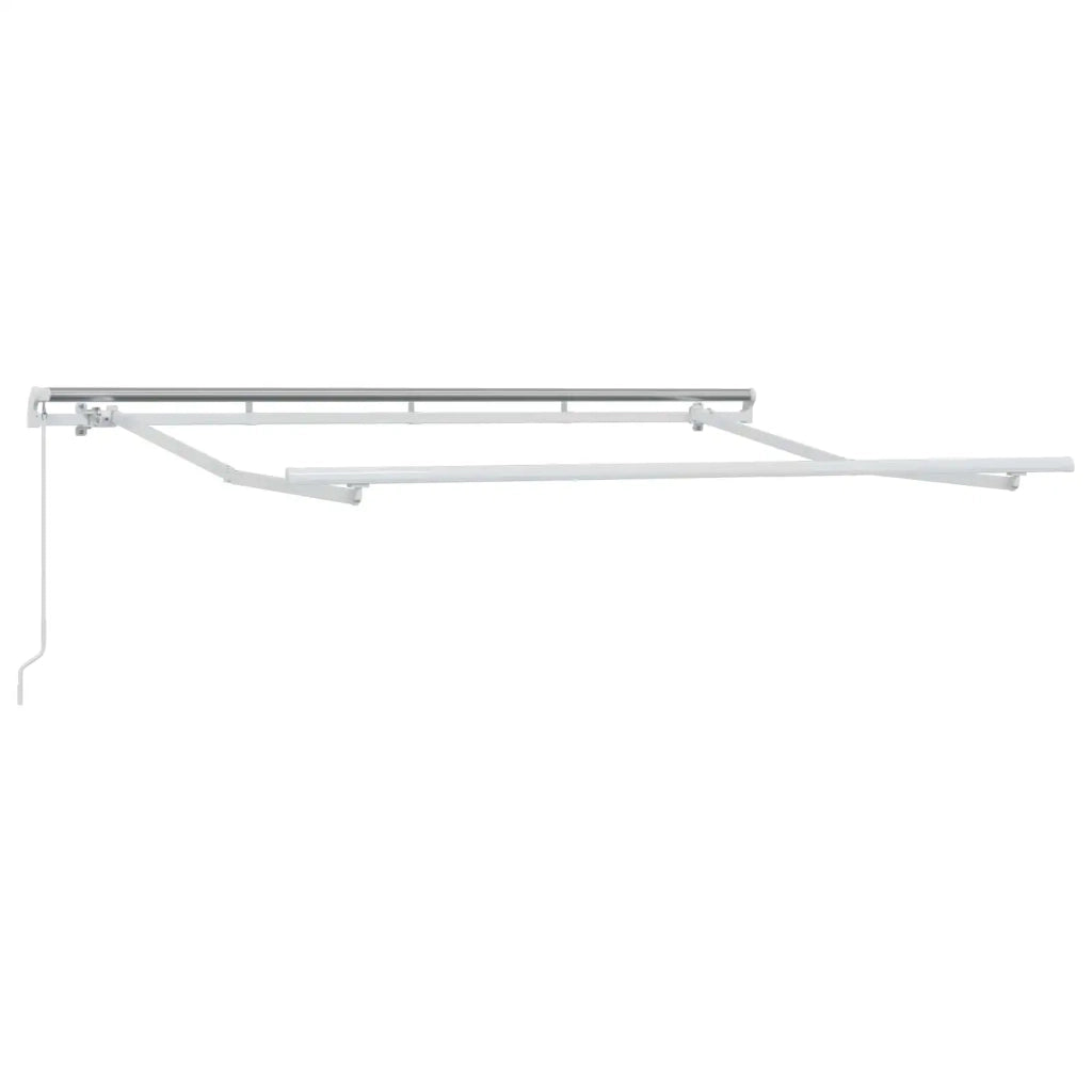 Tenda retrattile Grigio chiaro e bianco 400 × 350 cm 3426117