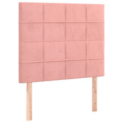 Testiera | Testata Rosa 90x5x118/128 cm Velluto