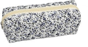 Etui universale con disegno di fiori - Adatto a tutti i generi - Porta chiavi - Tasca per trucco - Materiale: cotone/lino tela - Dimensioni: 19 x 8 x 6 cm