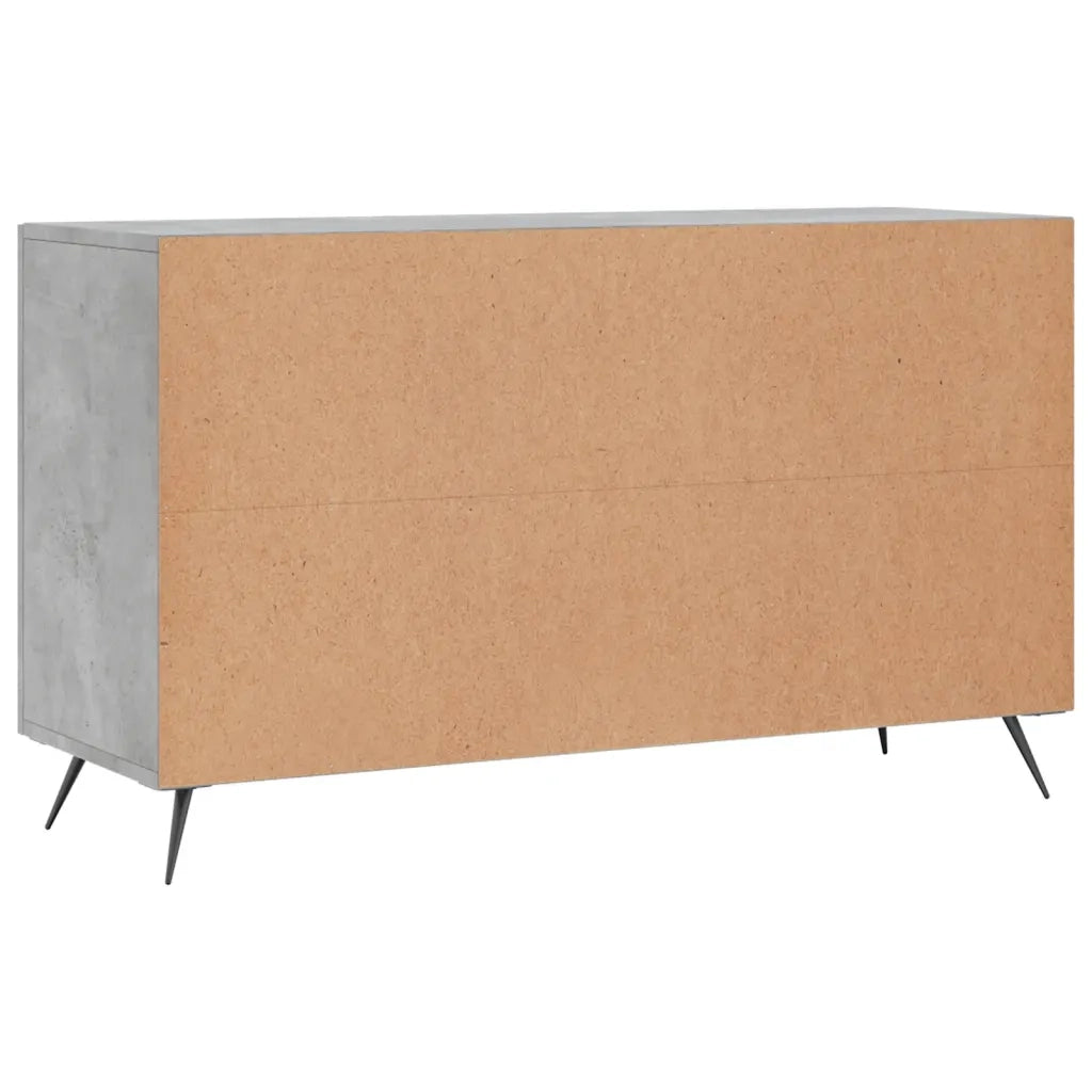 Credenza-Buffet-Armadio da cucina Grigio Cemento 100x36x60 cm in Legno Multistrato 571719