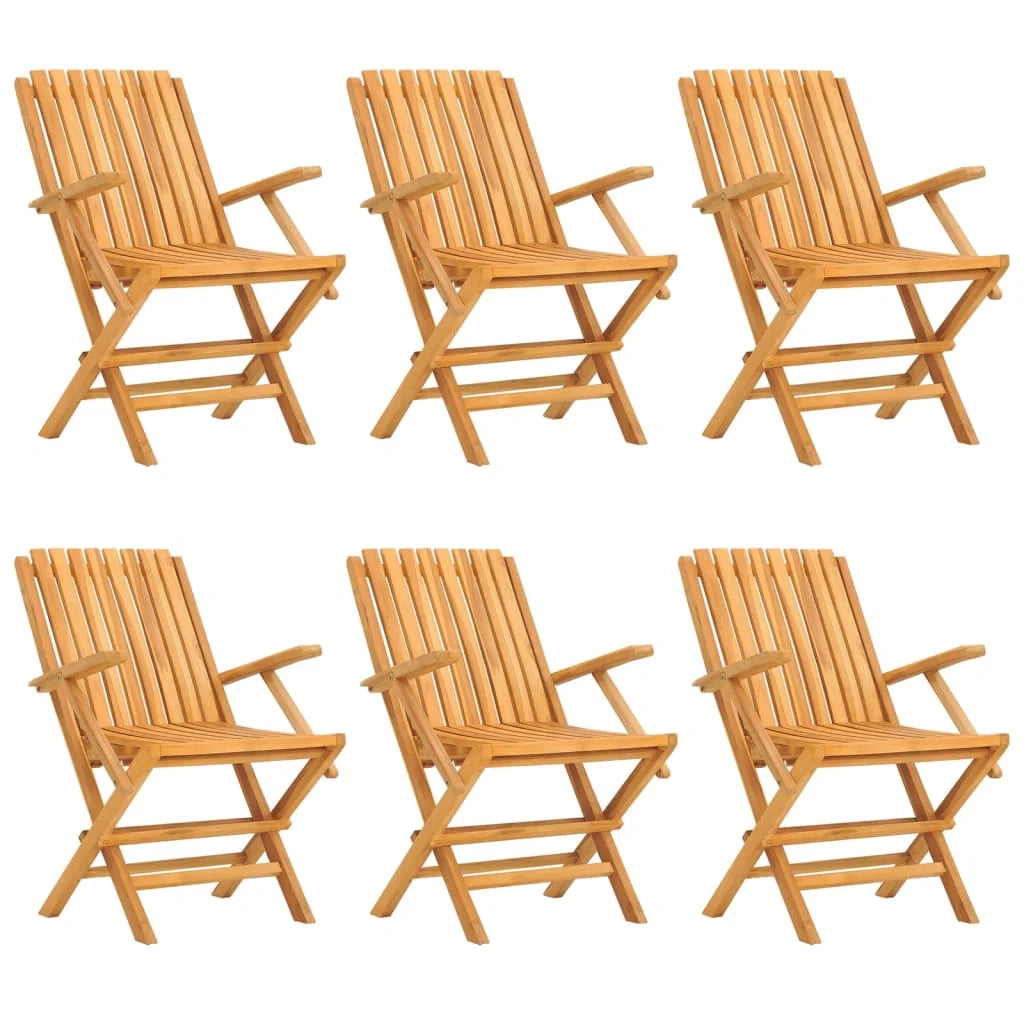 Set da pranzo/mobili da giardino in legno massello di teak da 7 pezzi 02_0014346